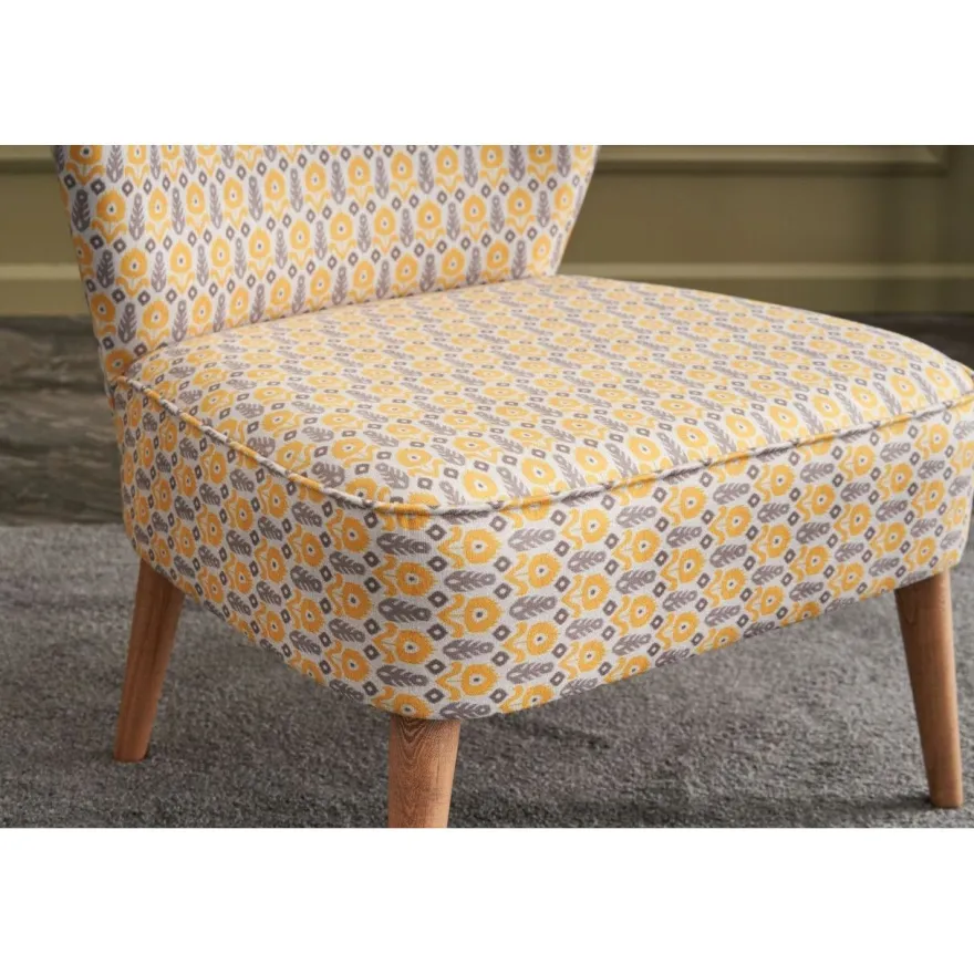 Nojatuoli Linento Furniture Viola Berjer Papatya, monivärinen