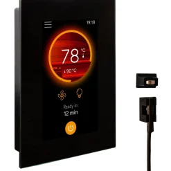 Ohjauspaneeli Harvia Fenix 4,3" WiFi Touchscreen Control, ovianturilla, musta
