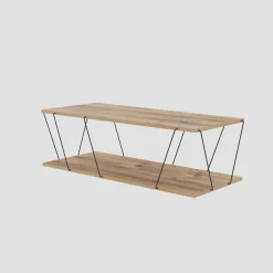 Olohuoneen huonekalusetti Linento Furniture Basak, ruskea