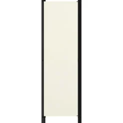 3-paneelinen tilanjakaja, kermanvalkoinen, 150x180 cm