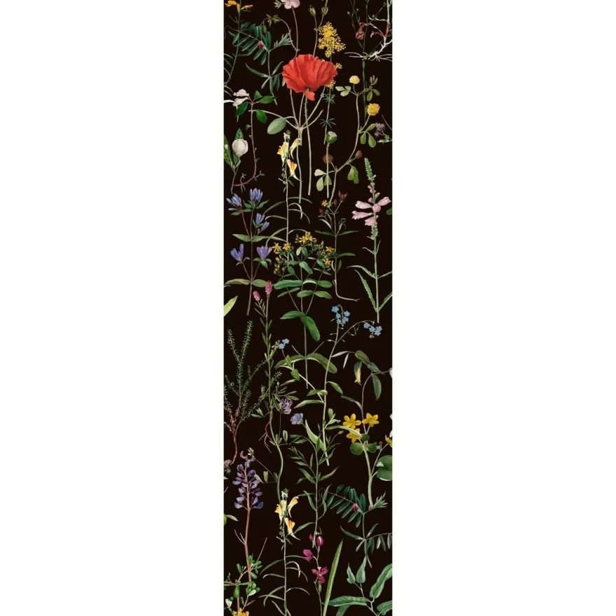 Paneelitapetti Mindthegap Aquafleur Anthracite, 1.56x3m