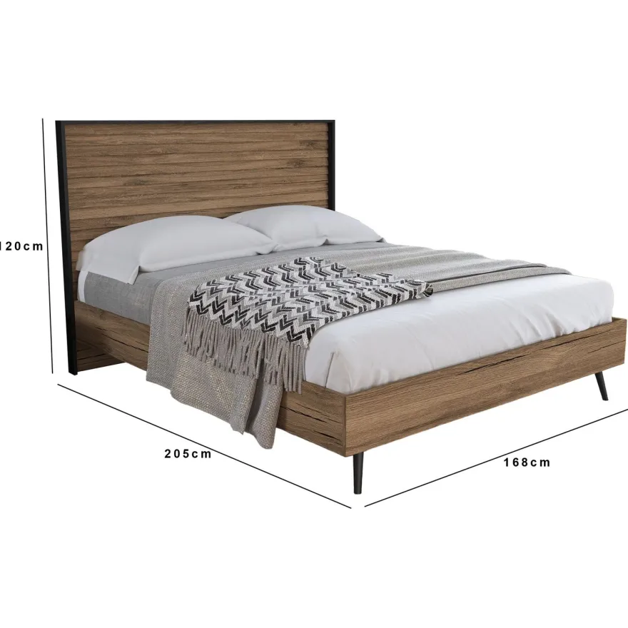 Parisänky Linento Furniture FRN-7004, pähkinäpuu