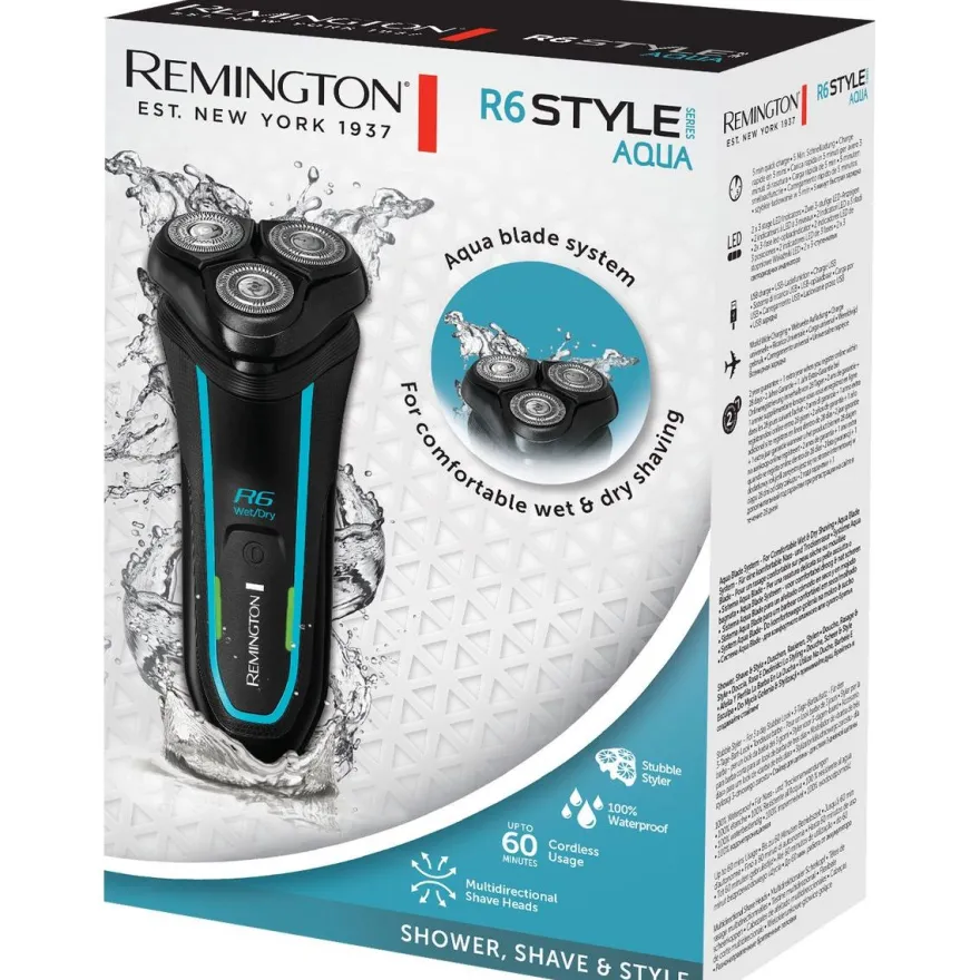 Parranajokone Remington Style series R6 Aqua R6000