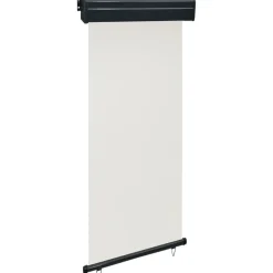 Parvekkeen sivumarkiisi, 85x250 cm, kerma