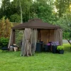 Paviljonki Home4you Legend, 2,91x2,91 m, ruskea/beige