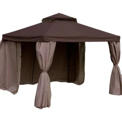 Paviljonki Home4you Legend, 2,91x2,91 m, ruskea/beige
