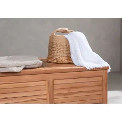 Pehmustelaatikko Venture Home Trento, 70x130x46cm, luonnollinen tiikki