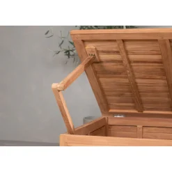 Pehmustelaatikko Venture Home Trento, 70x130x46cm, luonnollinen tiikki
