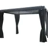 Pergola Home4You Mirador-111, 300x400cm, verhoilla, tummanharmaa