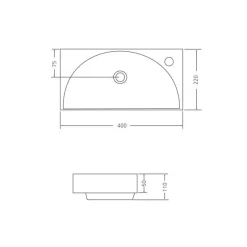 Pesuallas Grip Kitty, 400x220mm, valumarmori, valkoinen