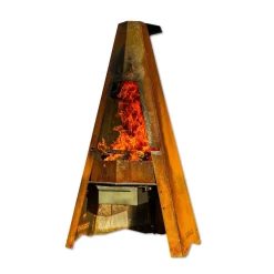 Pihagrilli FIREHUT®, 1415x760x750mm, corten teräs