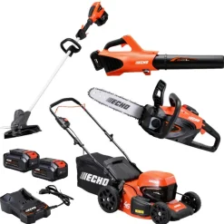 Pihakonepaketti Echo 1, 4 konetta, 40V, 2x4.0Ah akuilla