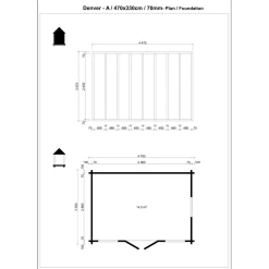 Pihamökki Tene Denver A, 70mm, 13.9m²