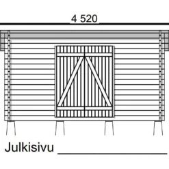 Pihavarasto/lato LP Garden P-S, 8m², pulpettikatto