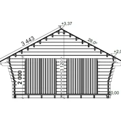 Pihavarasto/lato LP Garden R-XL, 20m², rakomallinen