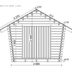 Pihavarasto/lato LP Garden U-S, 6.3m², vinoumpiseinäinen