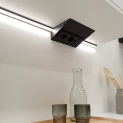 Pistorasia Limente Luxa-32, 30W, 24V LED-virtalähde, kaksoiskytkin, rst