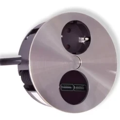 Pistorasiayksikkö Bachmann Twist, 2 x USB-latauspistoke rst