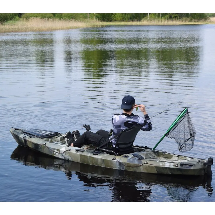Poljettava kalastuskajakki Saimaa Kayaks Pedal Fisher