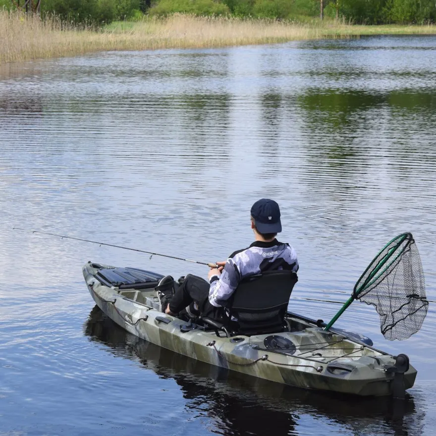 Poljettava kalastuskajakki Saimaa Kayaks Pedal Fisher