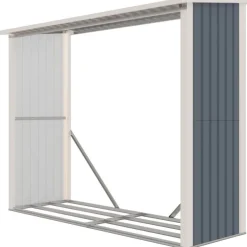Polttopuukatos Fornorth 242x89x190cm, 2.15m²
