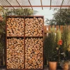 Polttopuuteline GrillSymbol Wall 2, 119x37x170 cm