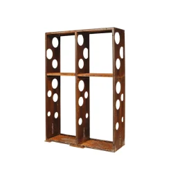 Polttopuuteline GrillSymbol Wall 2, 119x37x170 cm