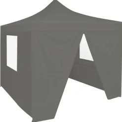 Pop-up teltta kokoontaitettava, seinillä, 3x3m antrasiitti
