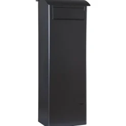Postilaatikko Berglund M2000B, avaus takapuolelta, musta