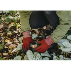 Puutarhakäsineet Nelson Garden Cosy, viininpunainen, eri kokoja