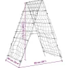 Puutarhasäleikkö köynnöskasveille A-runko 99x90x175,5 cm teräs (09281)