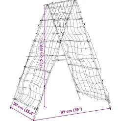 Puutarhasäleikkö köynnöskasveille A-runko 99x90x175,5 cm teräs (09281)