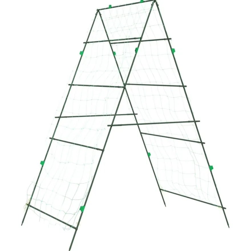 Puutarhasäleikkö köynnöskasveille A-runko 99x90x175,5 cm teräs (09281)