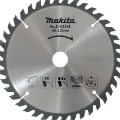 Pyörösahanterä Makita D-03349, Ø165x20x2.0mm, 40T