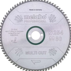 Pyörösahanterä Metabo Multi Cut-Professional 216x30 Z60 FZ/TZ 5° neg