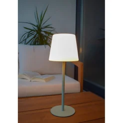 Pöytävalaisin Lucide Tyon, 15x15cm, IP65, 2W, vihreä