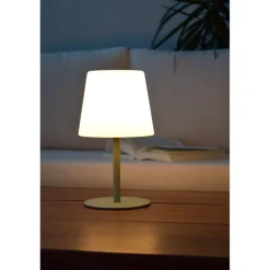 Pöytävalaisin Lucide Tyon, 15x15cm, IP65, 2W, vihreä