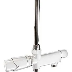 Pyyhekuivaimen venttiili Nordhem, termostaattinen, cc60mm, valkoinen