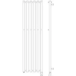 Pyyhekuivain Nordhem Rosendal, 1500x420mm, 525/273W, mattamusta