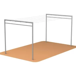 Pyykinkuivausteline Markki, 2 x pääty, 2 m valettava
