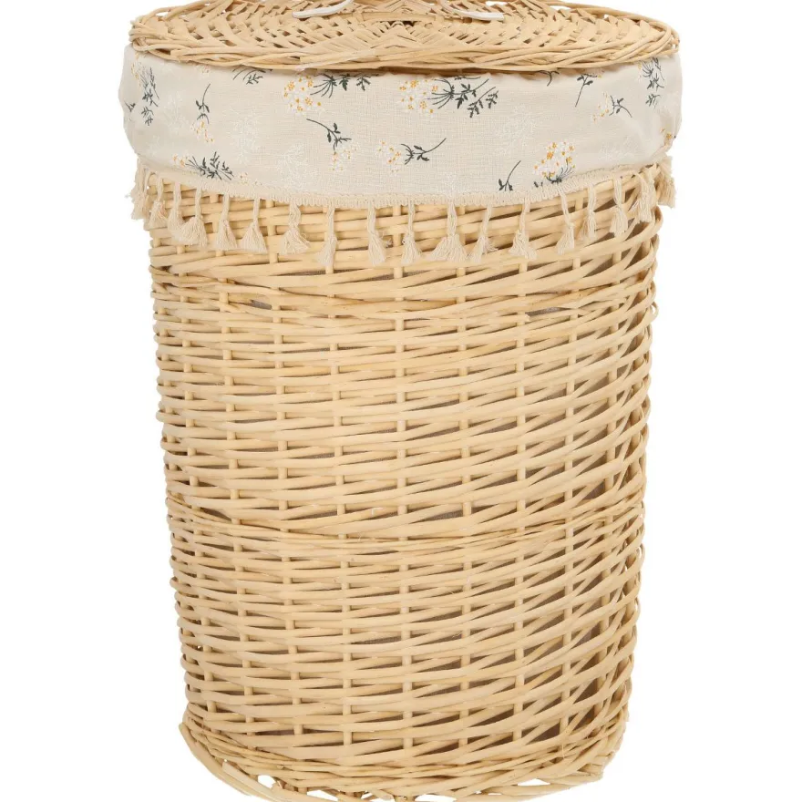 Pyykkikori Home4You WILLI EMMA Ø41xK57 cm, beige