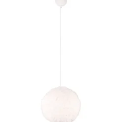 Riippuvalaisin Trio Furry, 35cm, E27, hiekanvalkoinen