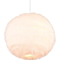 Riippuvalaisin Trio Furry, 35cm, E27, hiekanvalkoinen