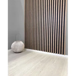 Rimapaneeli Järnvik Decoration Fagus 7401 3D, 21x122x2600mm, musta/tammi