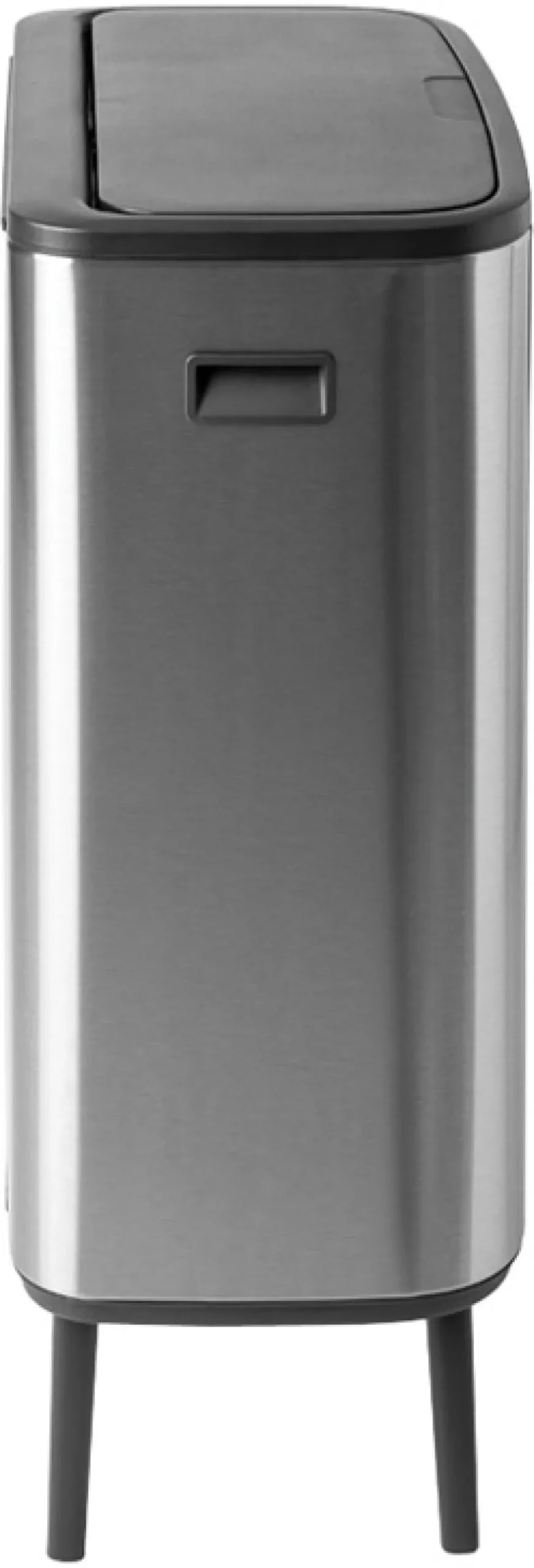 Roska-astia Brabantia Bo Touch Hi, 2 x 30L, Matt Steel Fingerprint Proof