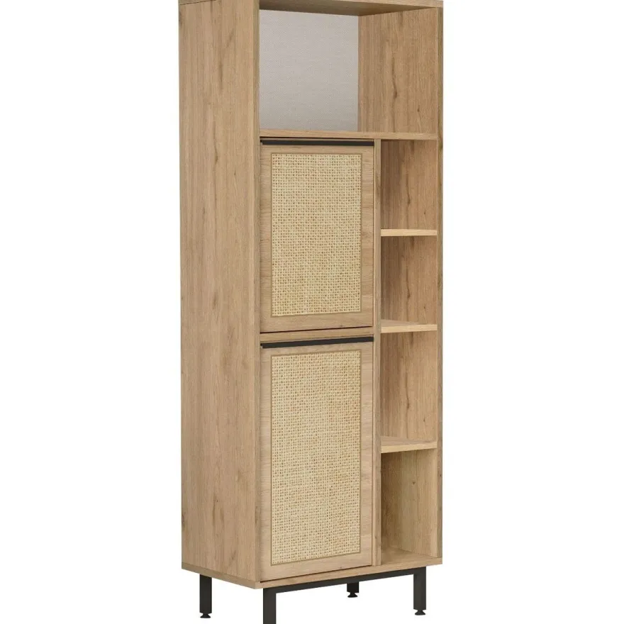 Rottinkikaappi Linento Furniture ON10B-SU, ruskea