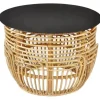 Rottinkipöytä Eureka Macau Ø58cm luonnonvärinen/musta