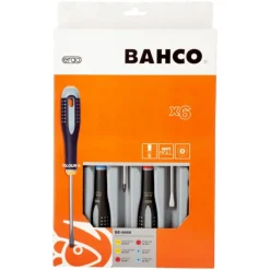 Ruuvitalttasarja Bahco BE-9886, ura + Phillips + Pozidriv, 6 osaa