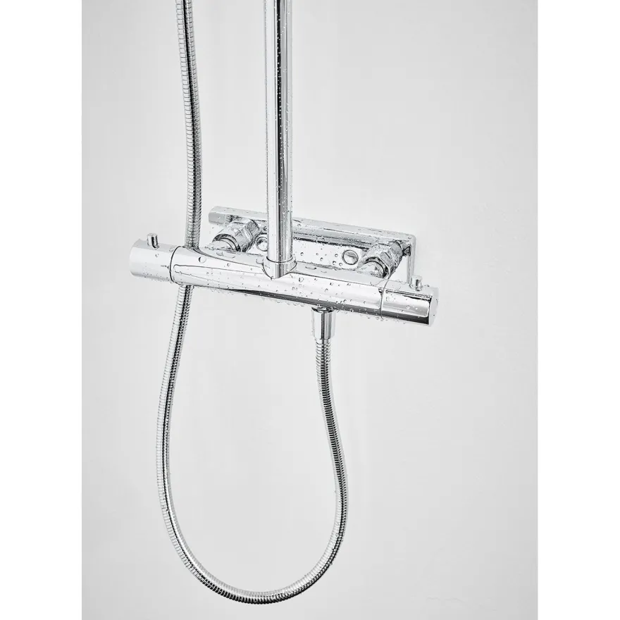 Sadesuihkusetti Hafa Fine, cc150, Ø250 mm suihkupää, termostaattihanalla, kromi