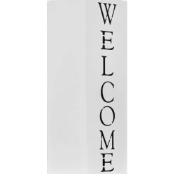 Sateenvarjoteline welcome teräs valkoinen